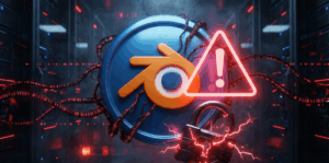 Illustration de sécurité contre le malware sur Blender et les scripts Python malveillants