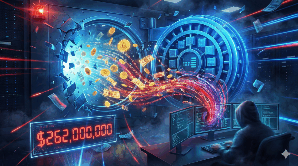 Schéma expliquant l'empoisonnement SEO où de faux sites bancaires apparaissent dans les résultats de recherche.